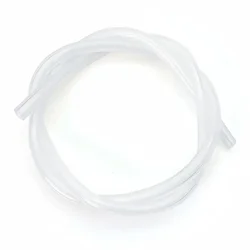 Colorful Flexible Silicone Tubing - Non - Toxic Food Grade Hose for Homebrew, Water, and Air Transfer (1 Meter) (Clear Silicone tube)