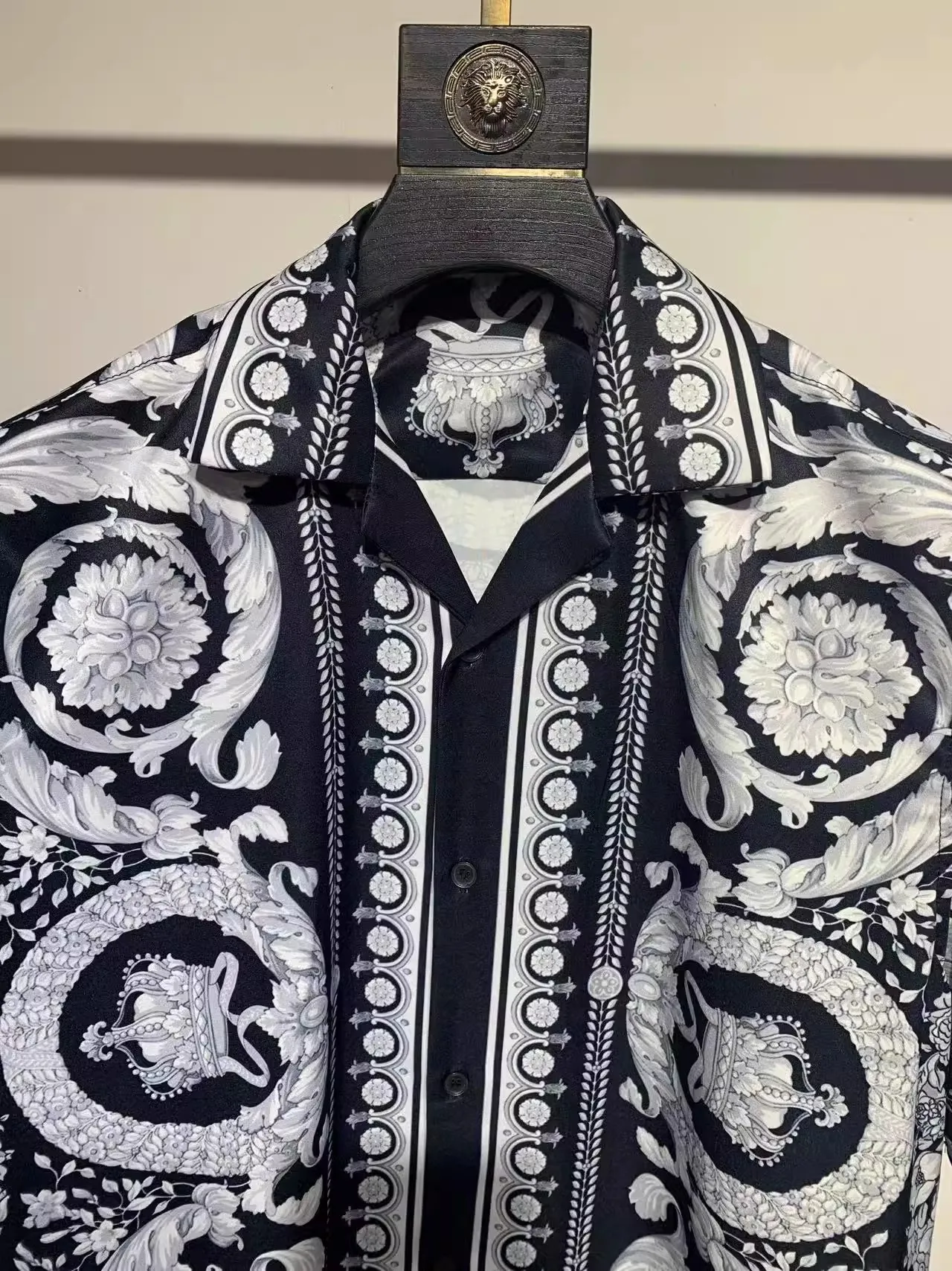 A03826 Fashion Men's Shirts Runway Luxury famous Brand European Design party style Men's Clothing