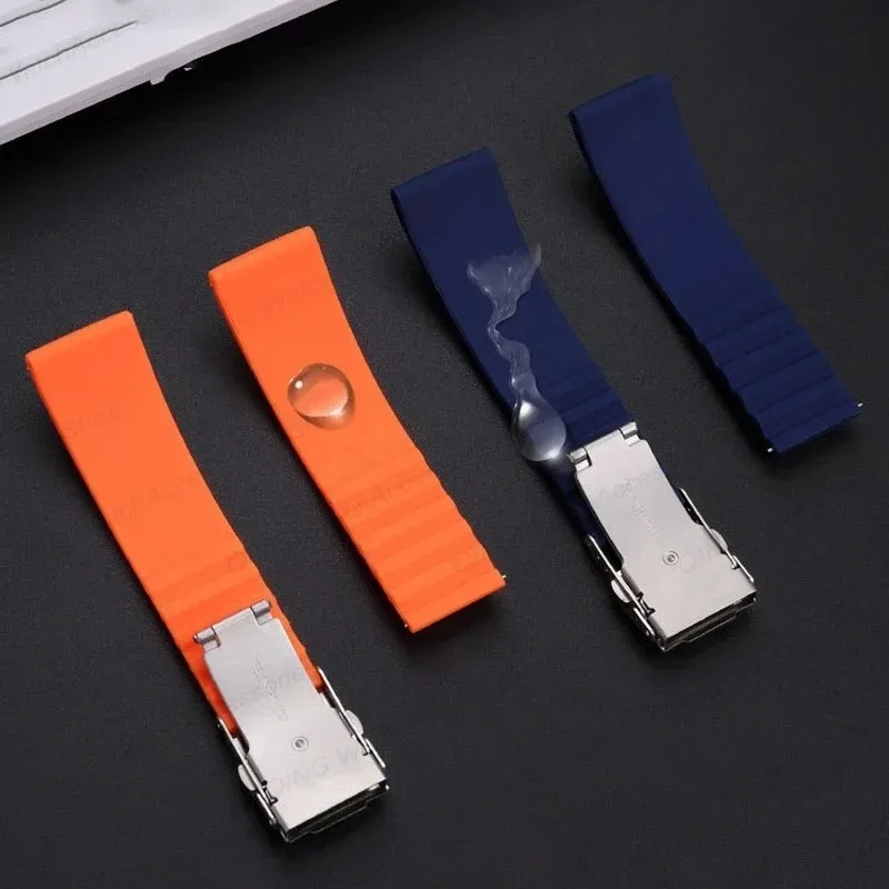 Silicone Wristbelt Rubber Watchband with Quick Release Strap - Universal Men's Bracelet, Various Widths