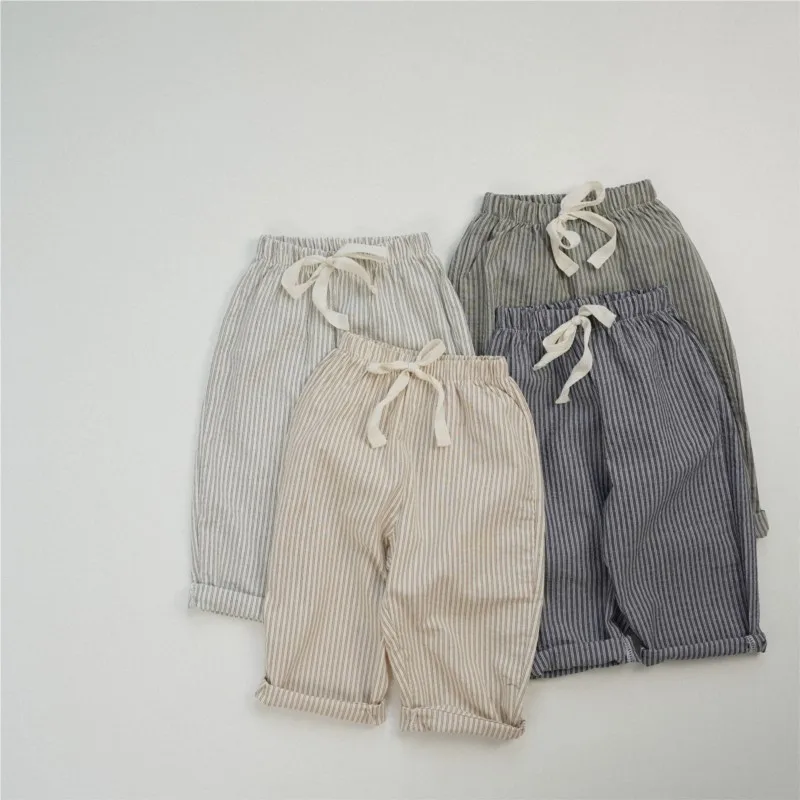 Baby Cotton Striped Pants 3