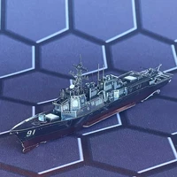 Burke Class Destroyer 3D Metal Puzzle Model Building Kits DIY Assemble Jigsaw Model Puzzle Toy Birthday Gift For Adults Children 1