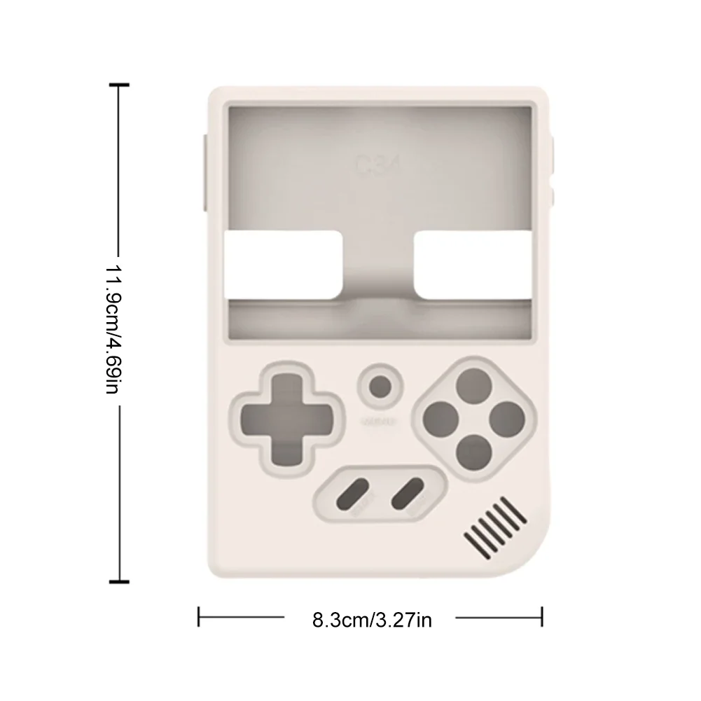 Silicone Protective Cover Shockproof Protective Sleeve Skin Soft Case Cover with Lanyard for Anbernic RG35XX/RG35XX Plus