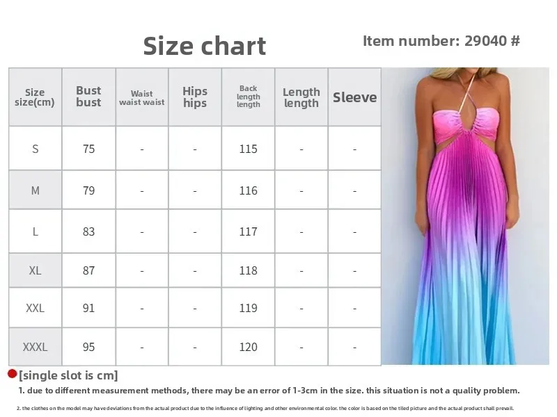 Dramatisches, knöchellanges Farbverlaufskleid, perfekt für formelle Sommerveranstaltungen.