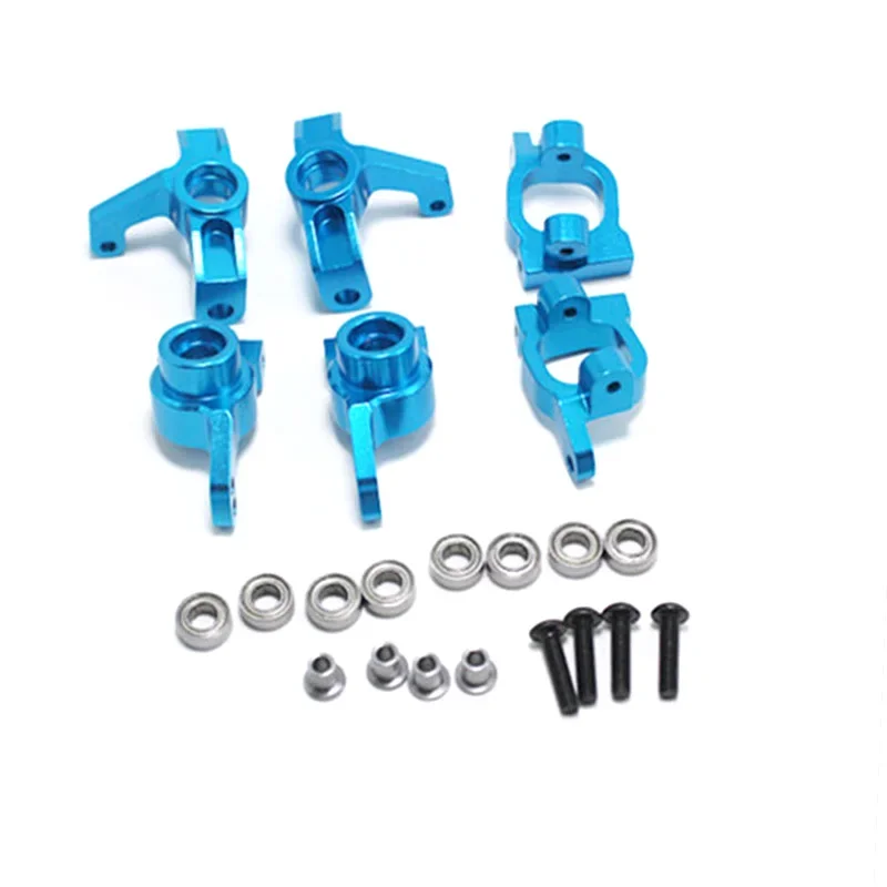 Wltoys 144001 144002 144010 124007 124008 124016 124017 124018 124019 Metal Steering Blocks C-Hub Carriers RC Car Upgrades Parts 3