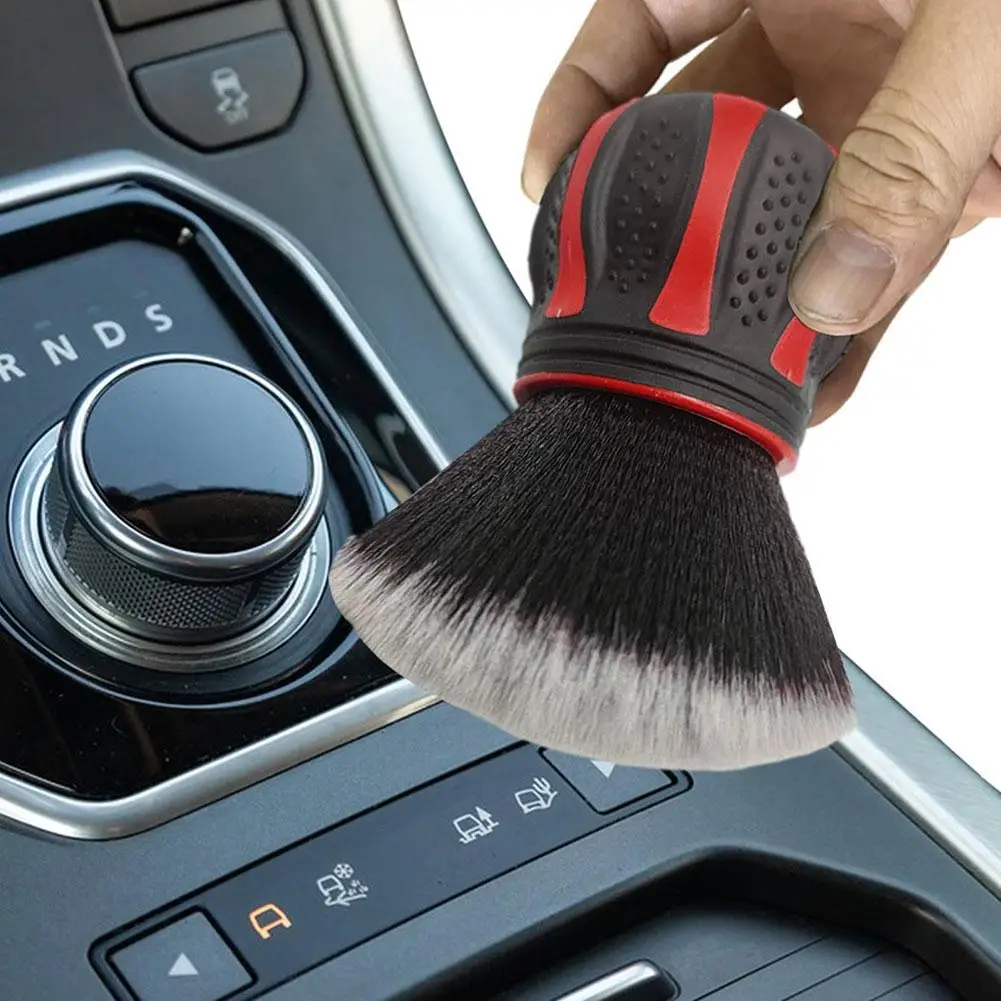 Car Detailing Brushes With Storage Rack Covers Soft Bristles Auto, Car