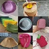 280-300m/Roll Natural Raffia Straw Yarn For Knitting Crocheting Paper Threads DIY Handmade Summer Sunhat Beach Bag Material 5