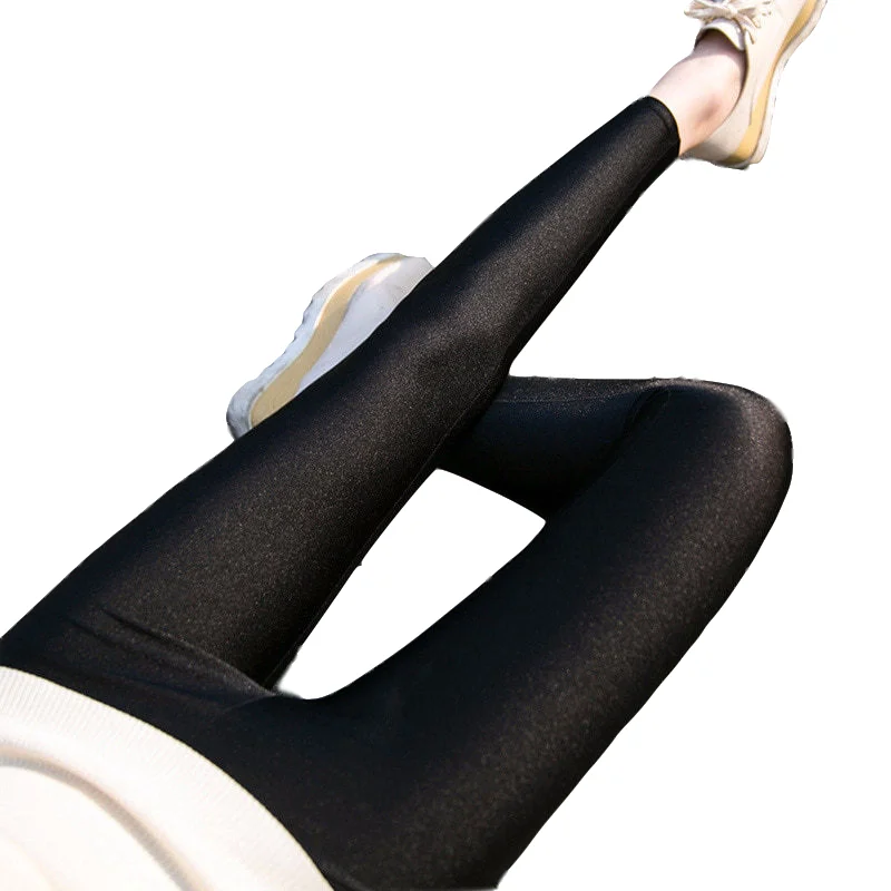 Plus Size 2xl Maternity Spring Autumn Push Up Slim Leggings Fashion Shine Legging Pregnant Fitted Pencil Pant