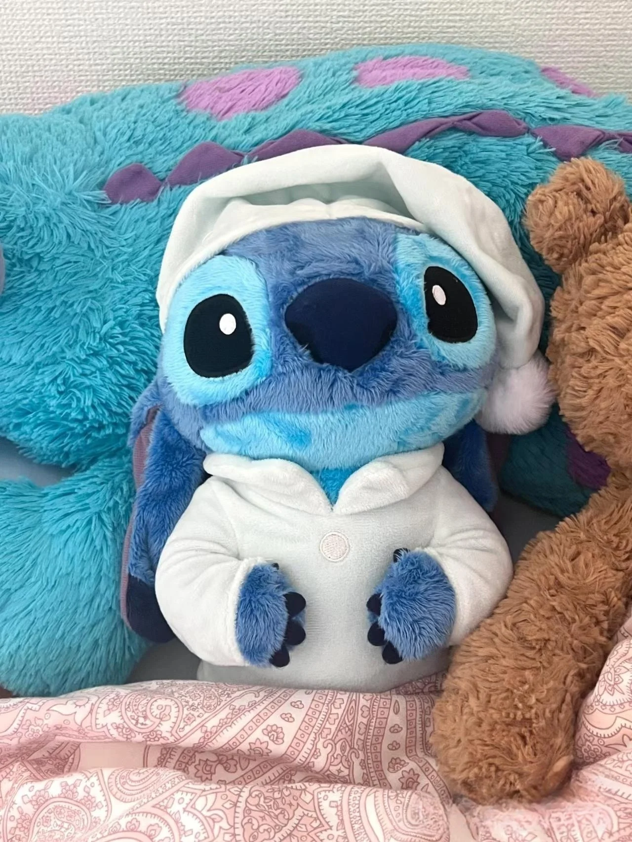 Cadeau de peluche douce pour les amoureux des mailles de Lilo