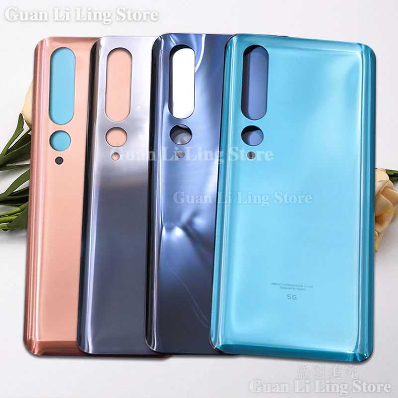 

10PCS/Lot For Xiaomi Mi 10 5G Battery Back Cover Mi 10 Rear Door Glass Panel Chassis Housing Case Add Adhesive Replace