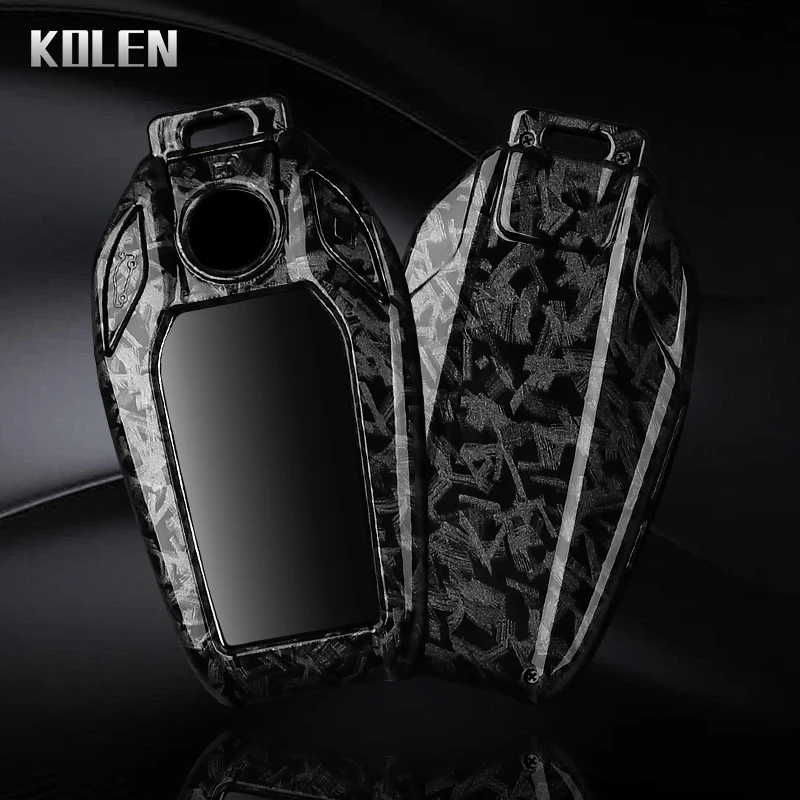 Premium ABS Carbon Fiber Car Key Case Cover
