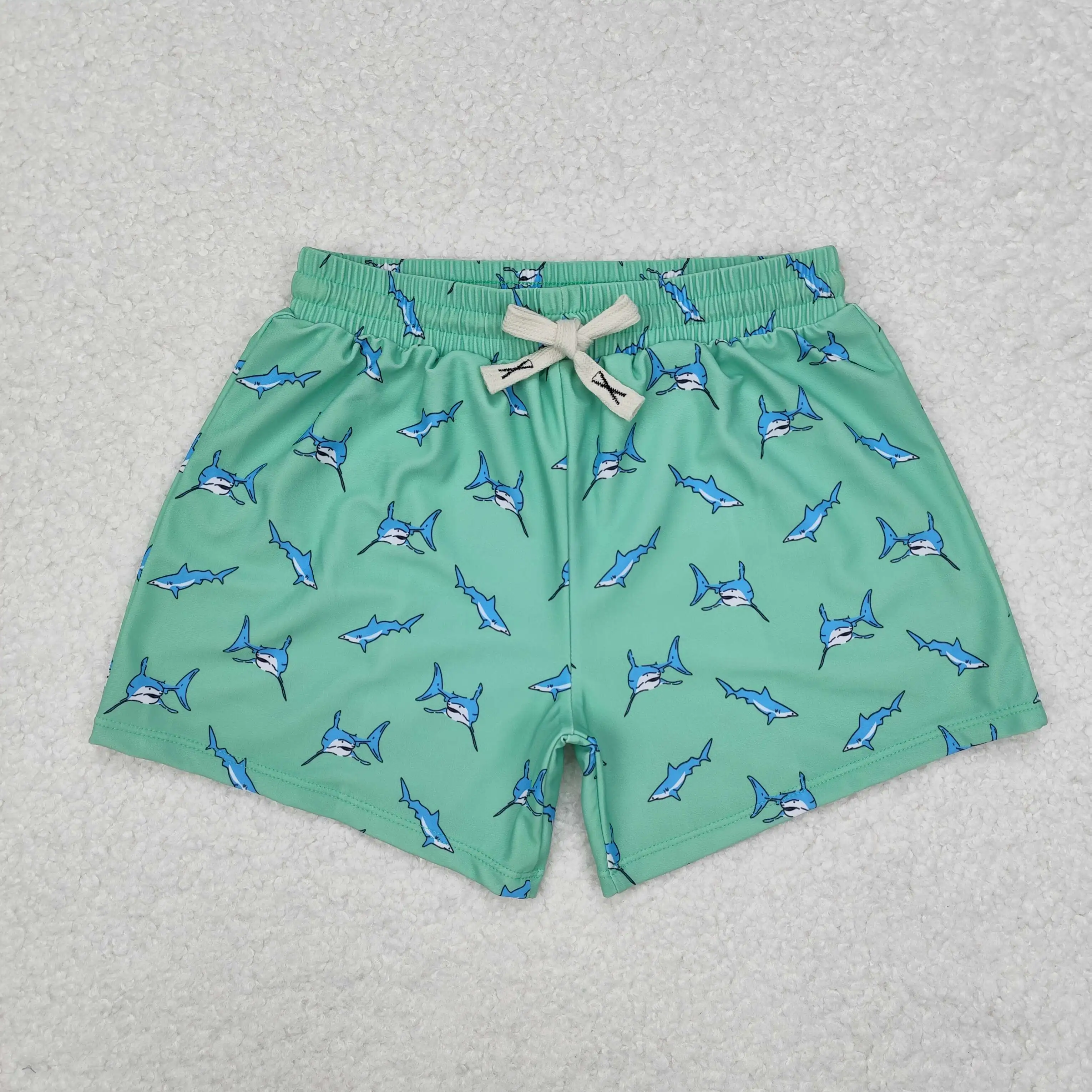 Wholesale Baby Boy Swimming Trunks Beachwear Children Toddler Fish Shorts Kid Swimsuit Children Summer Blue Swimwear Clothing 5