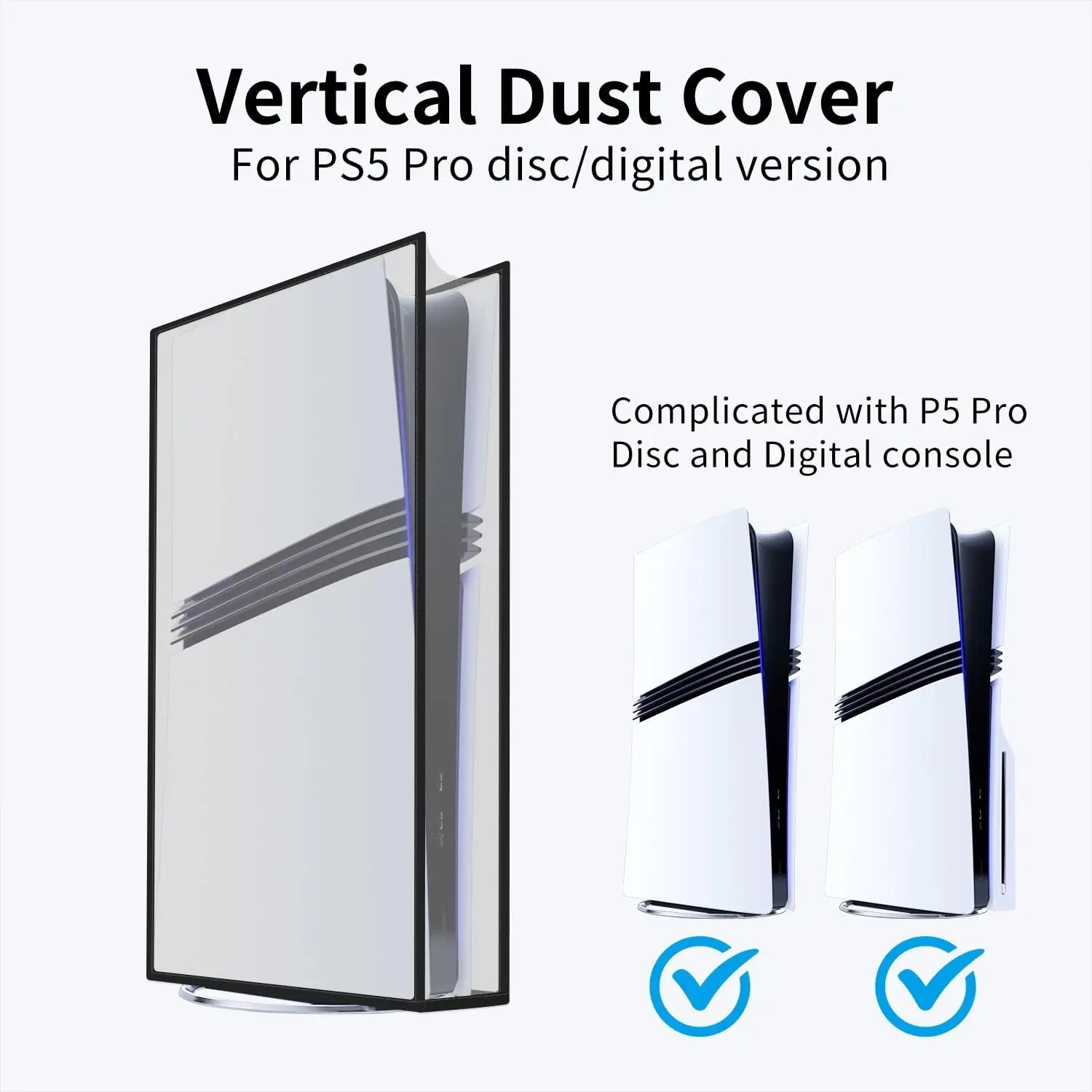 Translucent Anti-Scratch Vertical Dust Cover
