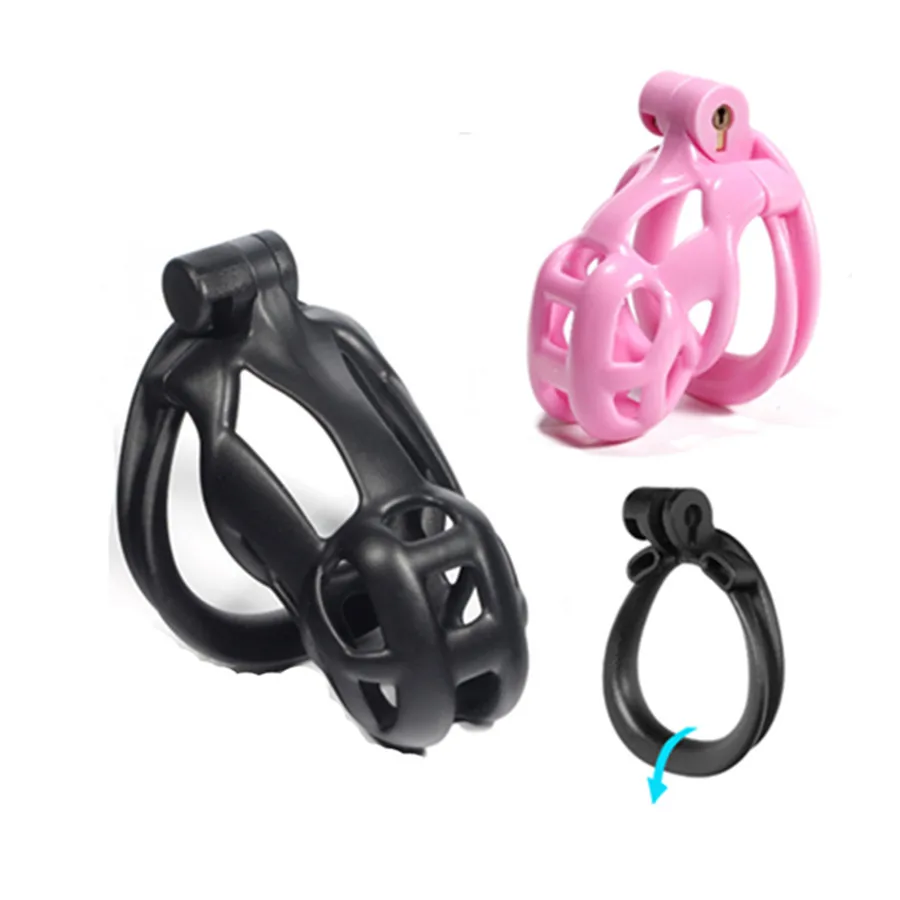 3.0 Pink Quality Cobra Chastity Device With Double-Arc Cuff Penis ring,Dick Cage Cock ring BDSM restrain Sex TOYS For Men