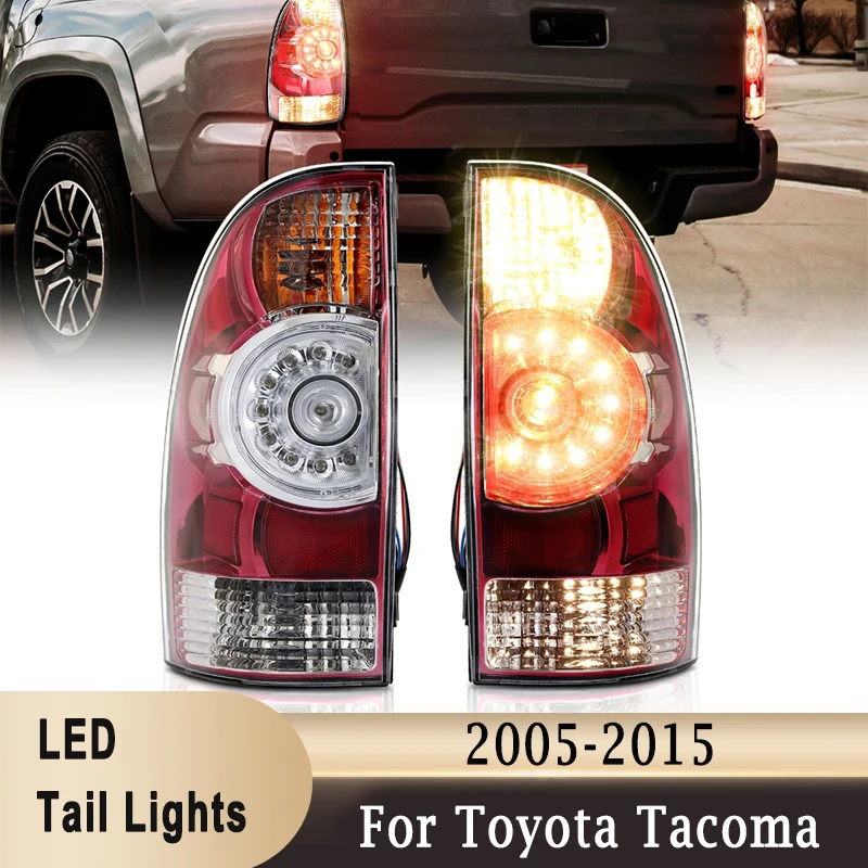 

LED Tail Light with Bulb & Wire Harness for Toyota Tacoma Pickup 2005-2015 #8156004150 8155004160 TO2800177 TO2801177