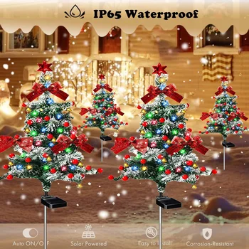 Solar Outdoor Christmas Cedar Tree 1