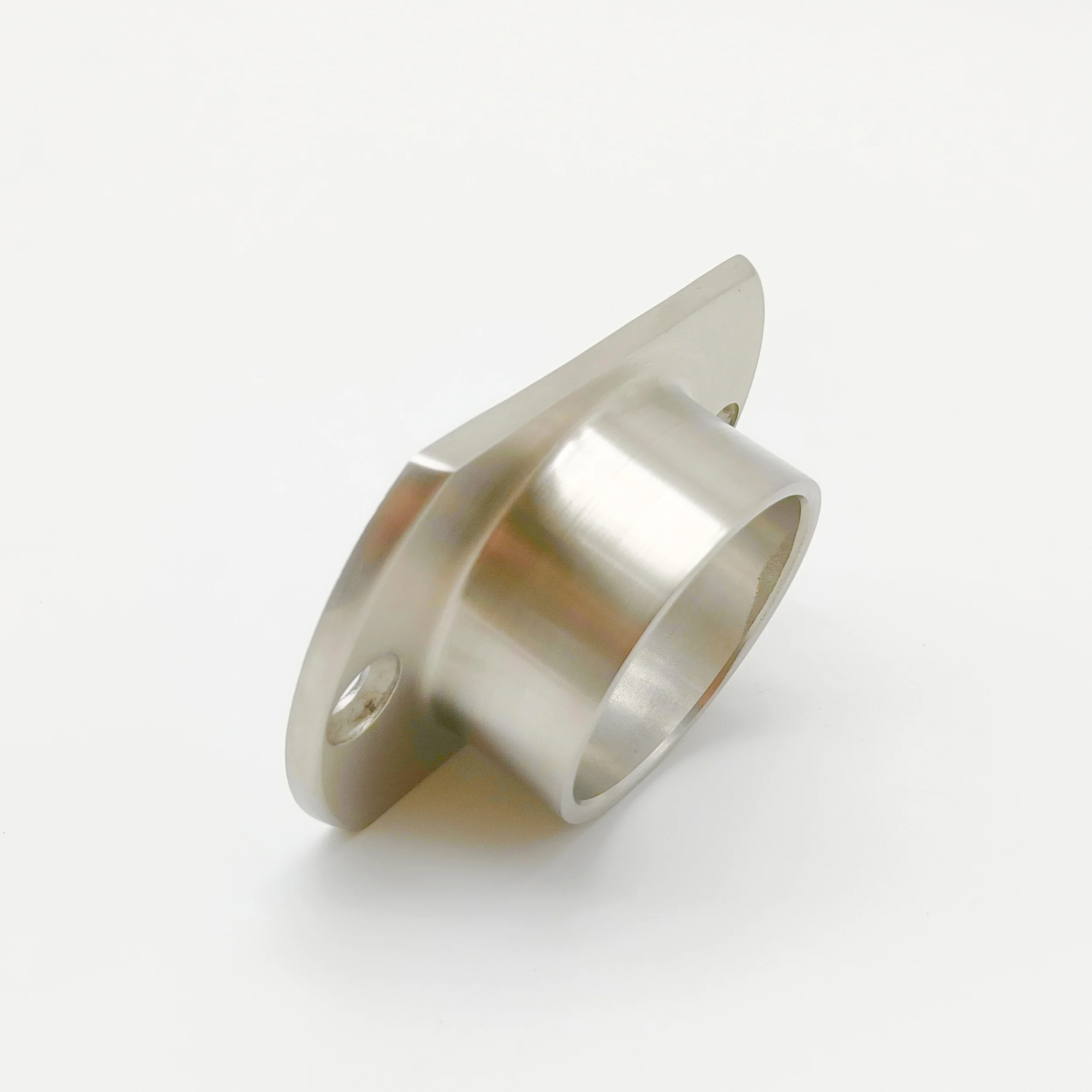 4 PCS Stainless Steel 316 Handrail Base Flange Satin Polished Floor Flange 25.4mm Baluster