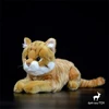 Tiger Cat High Fidelity Anime Cute Plushie Caracal Bush Cat Plush Toys Lifelike Animals Simulation Stuffed Doll Kawai Toy Gifts 1