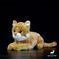Tiger Cat High Fidelity Anime Cute Plushie Caracal Bush Cat Plush Toys Lifelike Animals Simulation Stuffed Doll Kawai Toy Gifts 1