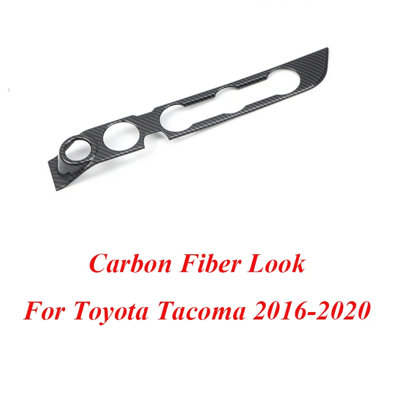 

Для Toyota Tacoma 2016 2017 2018 2019 2020 из углеродного волокна, автомобильная ручка кондиционера, панель, отделка, наклейка, ABS аксессуары