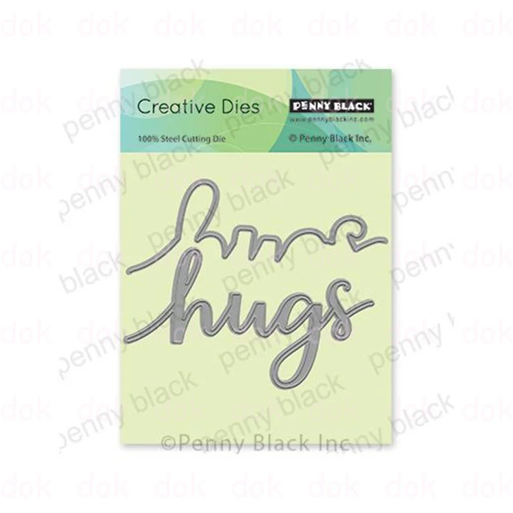 

Hugs Edgers Arrival New Metal Cutting Dies Scrapbook Diary Decoration Stencil Embossing Template DIY Greeting Card Handmade 2023