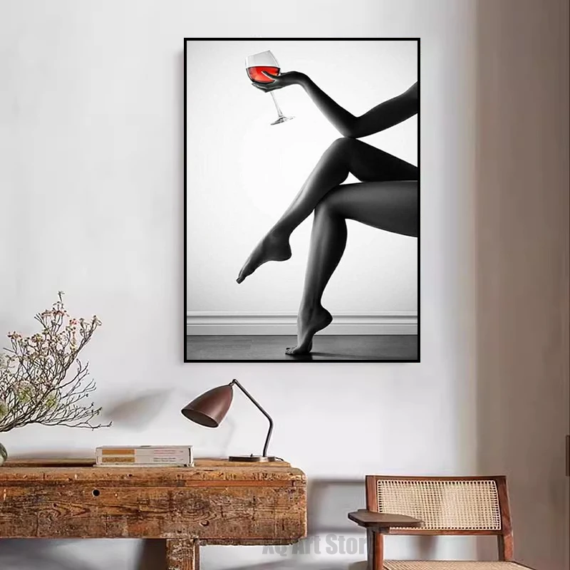 Woman Leg Poster Canvas Prints Wall Art Paintings HD Pictures for Living Room Home Office Decor Frameless