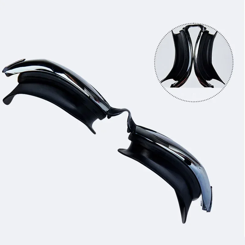 Professional Swimming Goggles Swimming Glasses with Earplugs Nose Clip Electroplate Waterproof Silicone Unisex Swimming Goggles 6