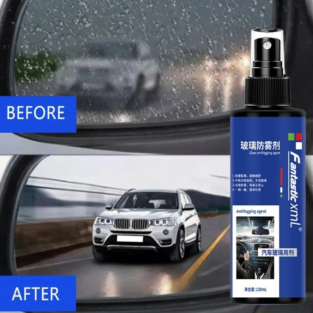 120ml Auto Glass Film Nano Coating Agent Antifog Spray Windshield Long