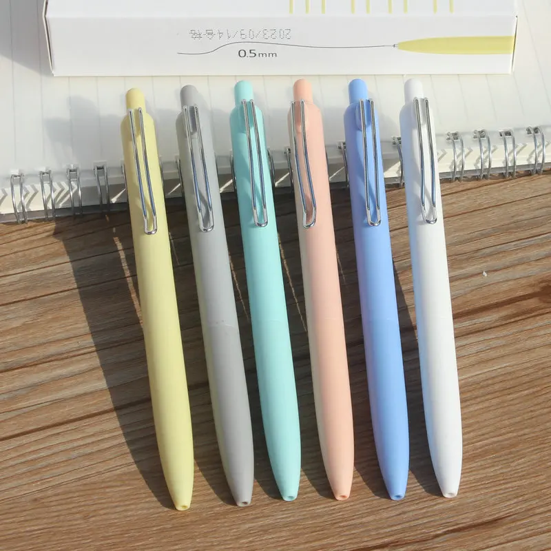 

Deli Pen 36pcs Candy Color Press Pens for School Supplies Office Accessories Korean Stationery 0.5 Pens for Writing Things Gifts