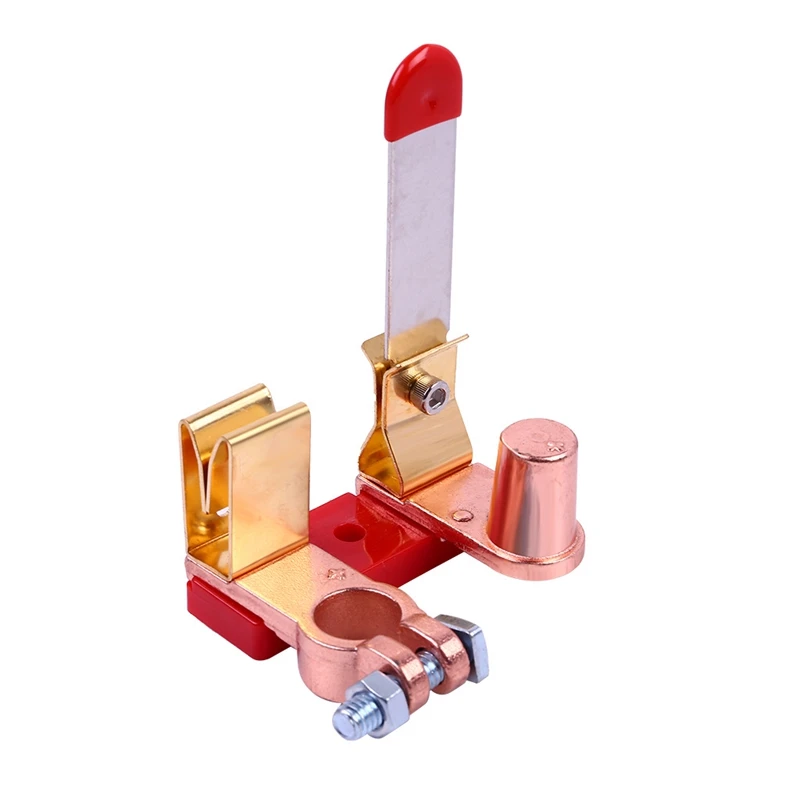 레드 황동 자동차 배터리 나이프 스위치 배터리 아이솔레이터 ON/OFF 스위치 분리 릴레이, 자동차 RV 보트 해양 요크용, 12V, 24V