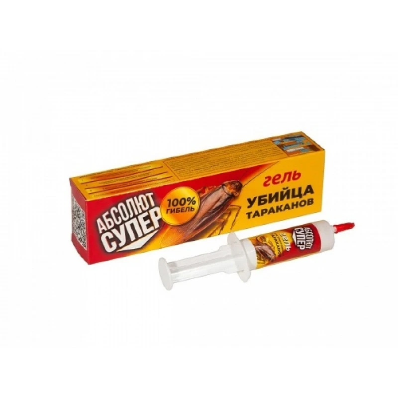 АБСОЛЮТ гель СУПЕР 20мл шприц профессиональный от тараканов и муравьев в