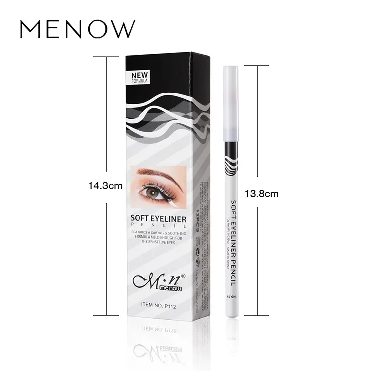 Description Picture 2 of item12pcs White Eyeliner Makeup Smooth Easy To Wear Eyes Brightener Highlighter Waterproof Long Lasting Eyes Liner Pencils Makeup