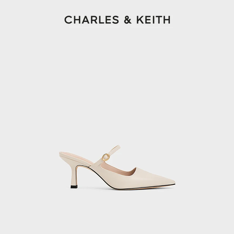 

CHARLES&KEITH24 Spring new CK1-60361497 one-line with pointed high heels Muller shoes for women