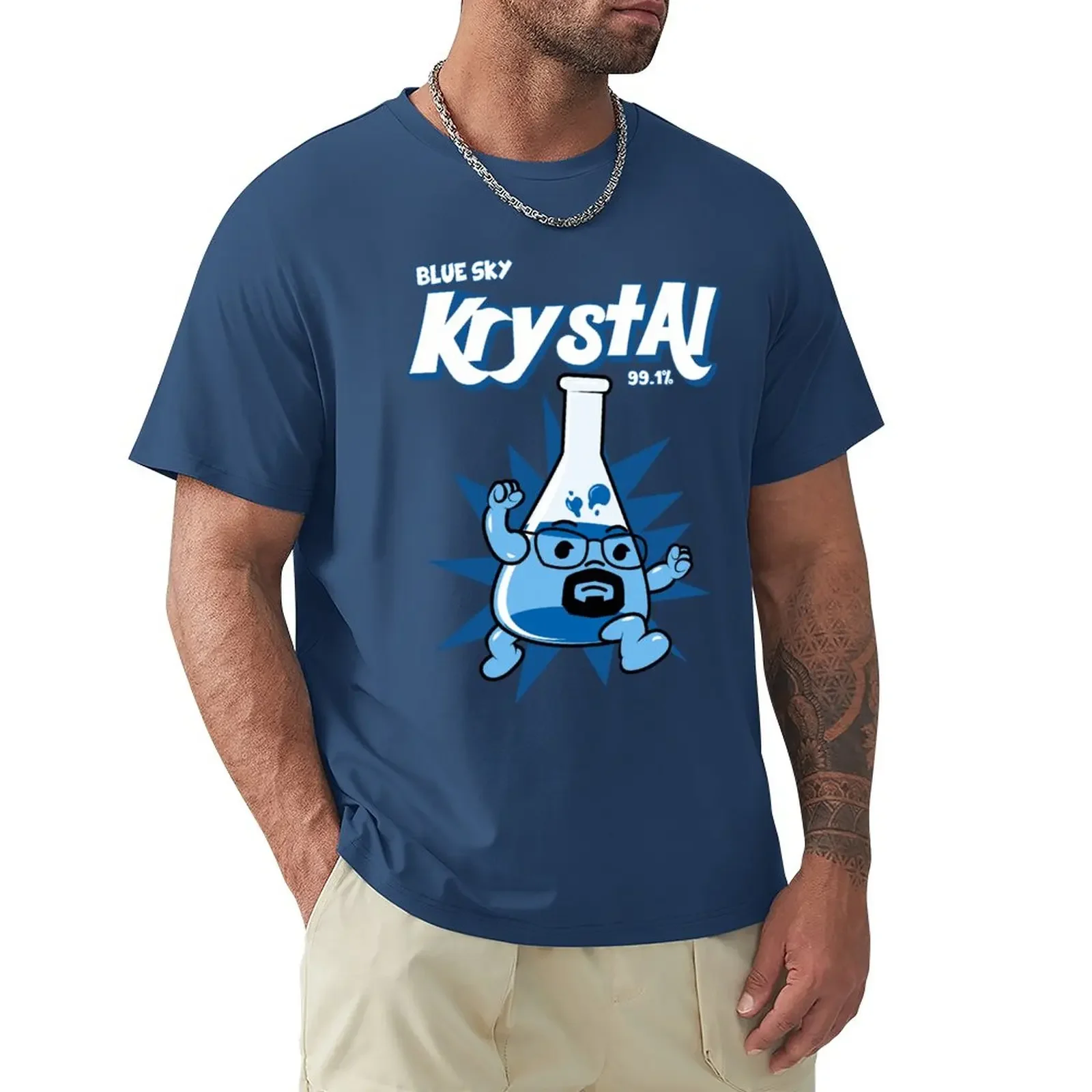 

Krystal T-Shirt anime plain oversizeds t shirts for men cotton