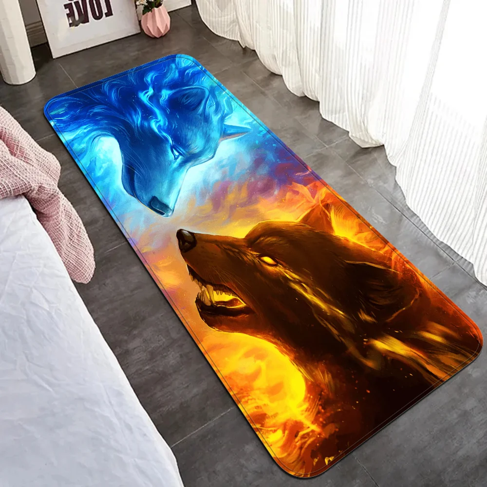 WOLF animal Room Mats Cheaper Anti-slip Modern Living Room Balcony Printed Welcome Rug 2