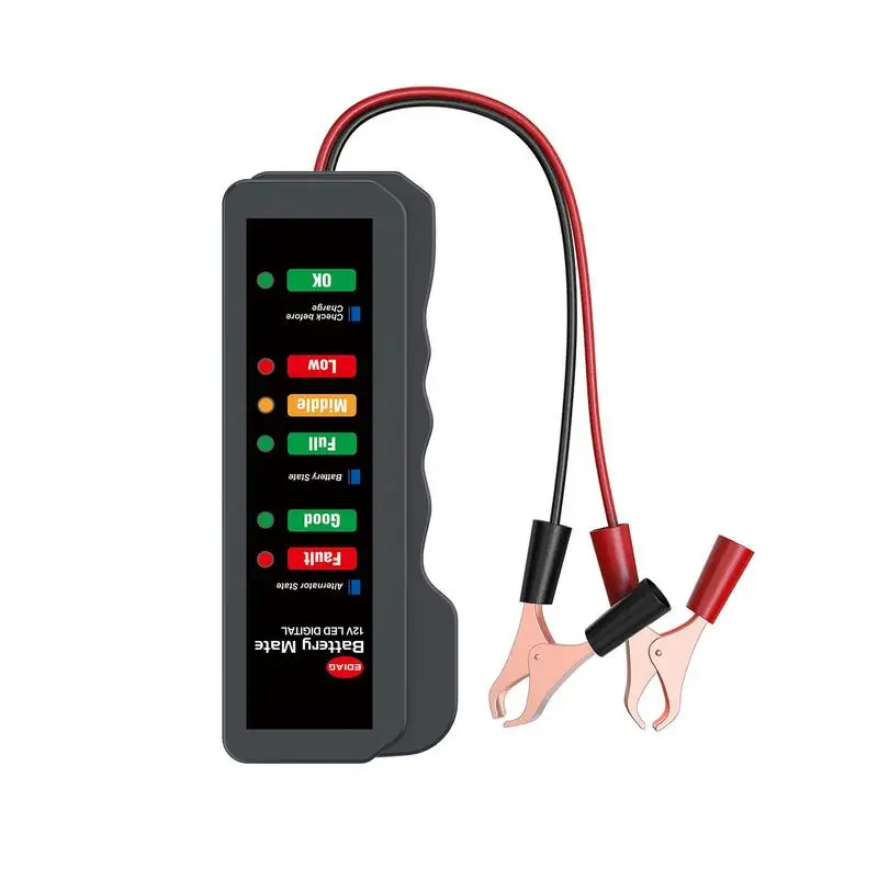 

BM310 Car Battery Tester Charger Analyzer 12V Voltage Battery Test LED Display Auto Battery Maintain Tool Kit