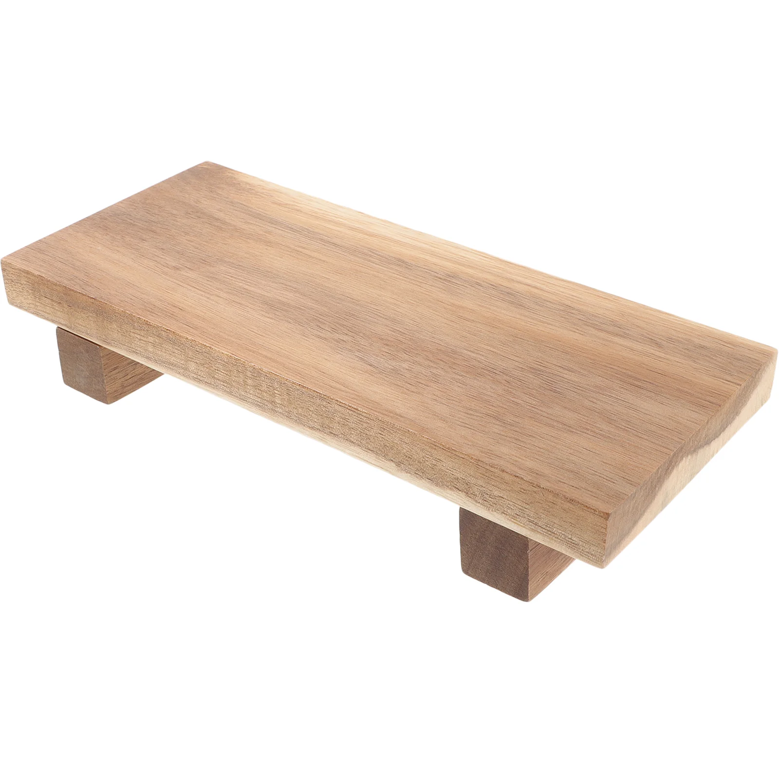 

Wood Pedestal Stand Farmhouse Wood Riser Bathroom Display Stool Kitchen Soap Tray Sink Sponge Holder Candle Plant Tray