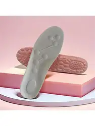 Premium Comfort Insoles - Ultra - Soft, Deodorizing, Breathable, Sweat & Shock Absorbing, Perfect for Running & Extended Standing, Anti - Pain Design (Pink)