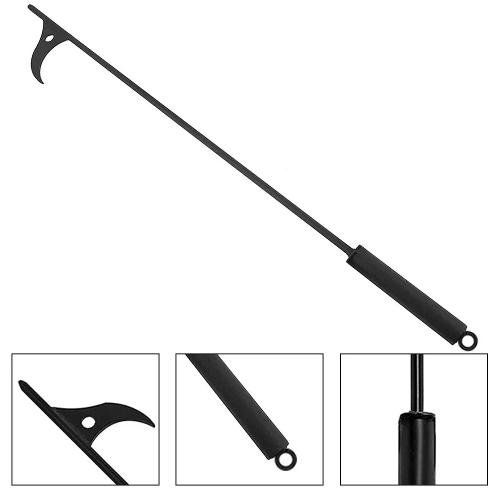 Campfire Tongs Fireplace Tools Fire Pits Fireplaces And Wood Stoves 1pc 350g 40in 51*12*2cm Black Iron Beautiful