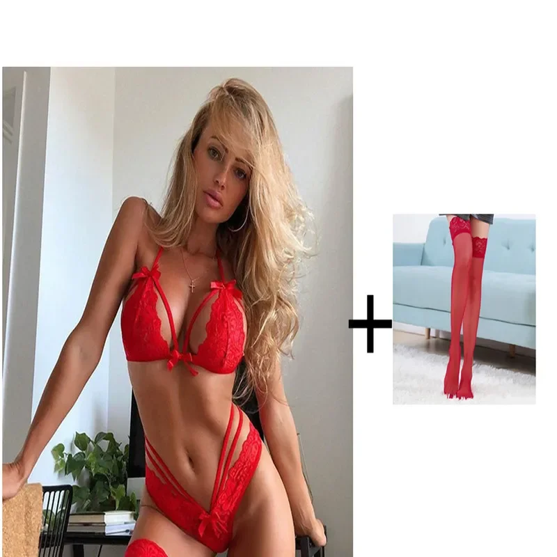 Rojo con medias
