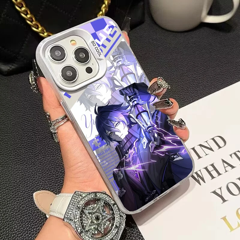 Genshin Impact Flins Columbina Themed Phone Case