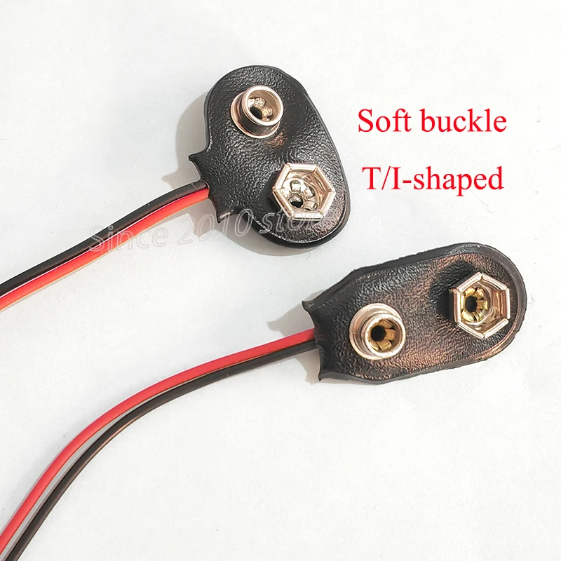 Cltgxdd 9 V Batterie-Clips 10–15 cm DC5521 Stecker/Buchse, Schnalle, 9 Volt Batterie-Clip-Anschluss, I/T-Typ-Batteriehalter – Detail 7