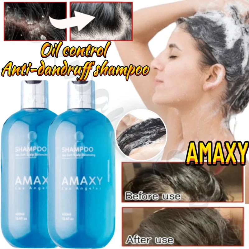 

Amaxy Shampoo Oil Control Anti-dandruff Fluffy Silicone-free Repair Shampoo for Men and Women Refreshing and Moisturizing