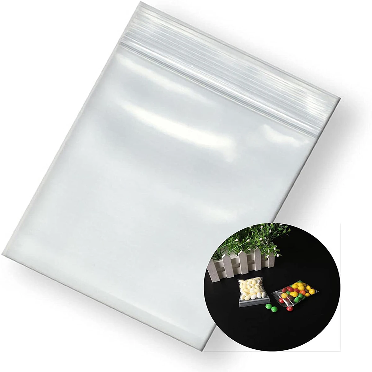 Thick Small Clear Zip Lock Plastic Bags Reclosable Transparent Bag Food Packaging Ziplock Storage Bags Jewelry Packing Poly Bag 4
