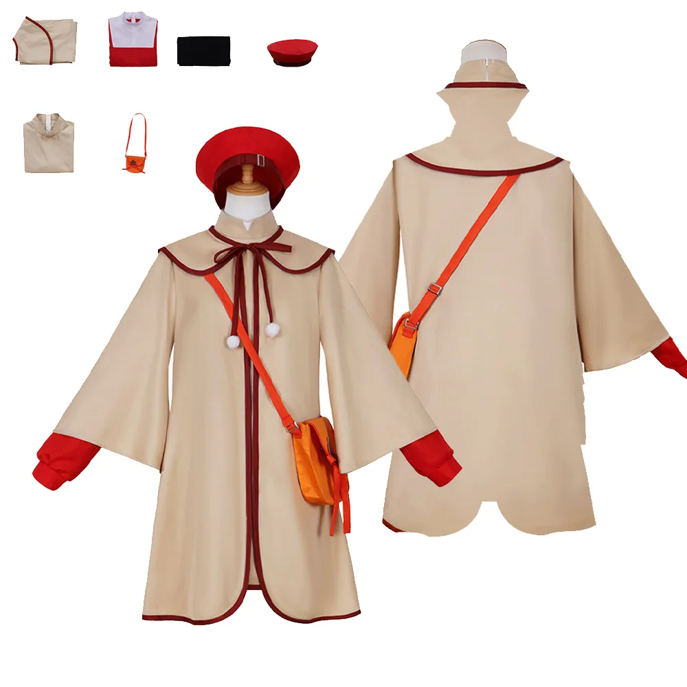 

Anya Forger Cosplay Female Costume Anime SPY Cos FAMILY Dress Hat Bag Cloak Outfits Halloween Carnival Party Disguise Role Suit