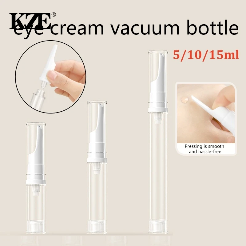 

Бутылка с вакуумным насосом для лосьона, крема для глаз, основы для макияжа, дорожная бутылка, миниатюрный косметический образец в упаковке, портативные инструменты для макияжа 5/10/15 мл
