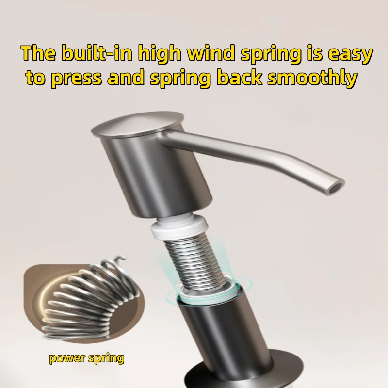 Soap Dispenser Sink Silicone Extension Tube Distributor Countertop Mount Hand Pressure For Kitchen Accessories soap dispenser