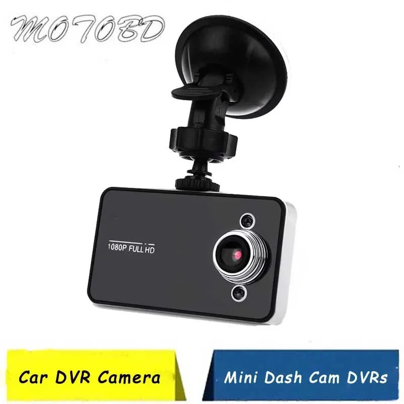 

New Driving Video Recorder Portable Car Dvr Camera K6000 Hd 1080p 2.7" Wide Angle With Lamp Night Vision Car Surveillance