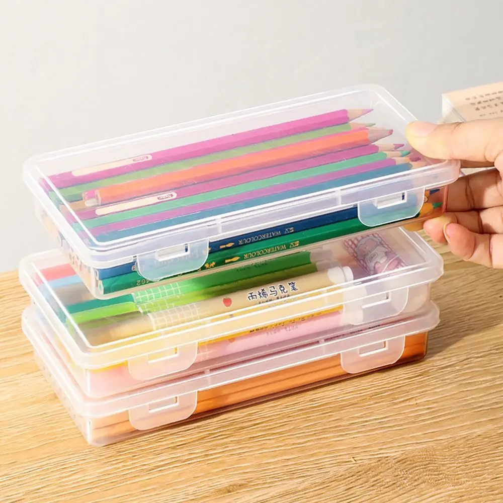Stationery Storage Box Pen Holder Pencil Case Stationary Supplies Desktop Organizer Large Capacity pencil cases,pencil holder,stationery box