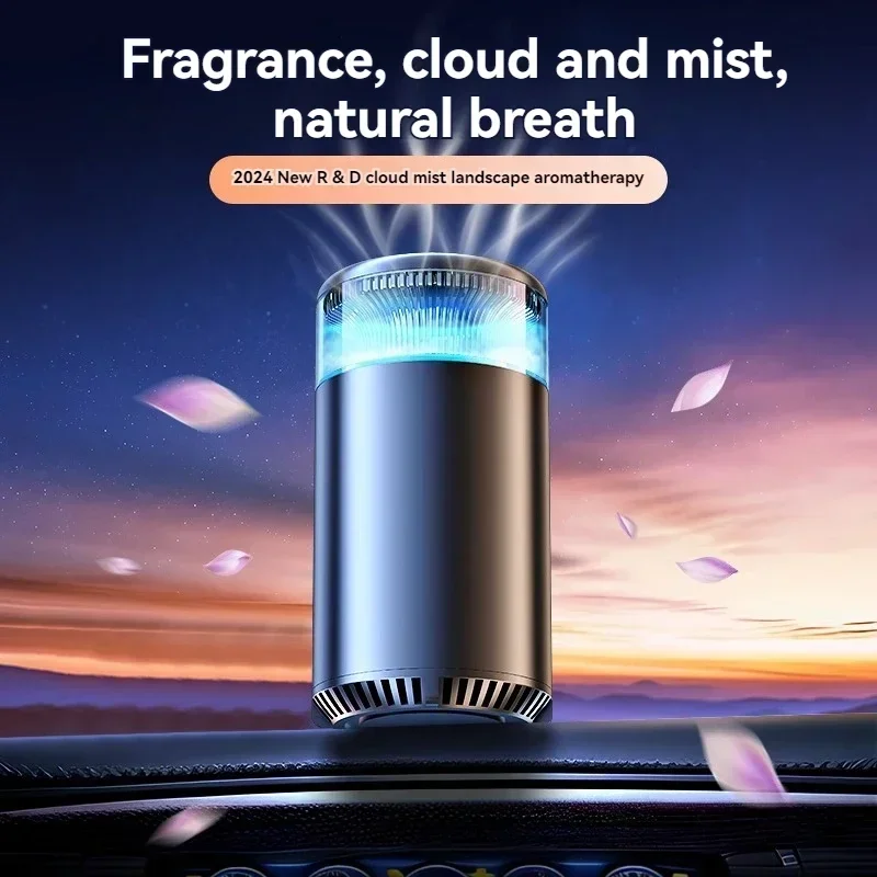 Smart Car Air Freshener Ultrasonic Atomizer Long-lasting Natural Car Fragrance Diffuser New Smell Experience Flavoring Gift