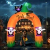 2024 New Halloween Blow Up Inflatables Inflatable Dead Tree Ghost Pumpkin Owl Grim Reaper for Halloween Yard Outdoor Decorations 3